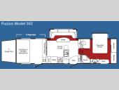 Floorplan - 2009 Keystone RV Fuzion 302