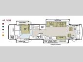 Floorplan - 2009 Tiffin Motorhomes Phaeton 40 QSH
