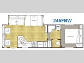 Floorplan - 2009 Gulf Stream RV Conquest 245FBW