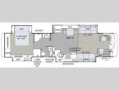 Floorplan - 2009 Holiday Rambler Endeavor 41 PDQ