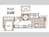 Floorplan - 2003 Fleetwood RV Pace Arrow 34W