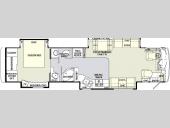 Floorplan - 2005 Holiday Rambler Endeavor 40 PDQ