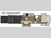 Floorplan - 2010 Heartland Cyclone 3912