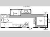 Floorplan - 2010 Keystone RV Hornet 27BHS