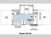 Floorplan - 2010 Forest River RV Rockwood Premier 2514G