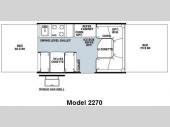 Floorplan - 2010 Forest River RV Rockwood Freedom LTD Series 2270