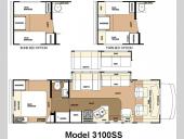 Floorplan - 2010 Forest River RV Sunseeker 3100SSFord