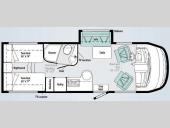 Floorplan - 2010 Itasca Reyo 25T