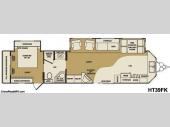 Floorplan - 2010 CrossRoads RV Hampton HT39FK