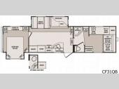 Floorplan - 2010 CrossRoads RV Cruiser CF31QB