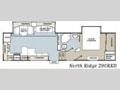 Floorplan - 2010 Coachmen RV North Ridge 290RKD