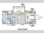 Floorplan - 2011 Forest River RV Rockwood Ultra Lite 2304S