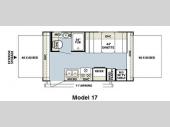 Floorplan - 2011 Forest River RV Rockwood Roo 17