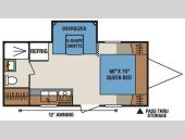 Floorplan - 2011 KZ Sportsmen S202SRB