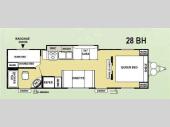 Floorplan - 2011 Forest River RV Wildwood X-Lite 28BH
