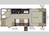 Floorplan - 2011 Keystone RV Passport 195RB