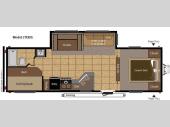Floorplan - 2011 Keystone RV Hideout 27DBS
