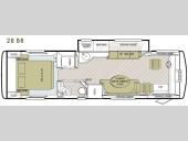Floorplan - 2010 Tiffin Motorhomes Allegro Breeze 28 BR