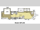Floorplan - 2010 Forest River RV Salem 36FLKB