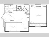 Floorplan - 2010 Travel Lite  Truck Campers 900SBSL