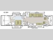 Floorplan - 2011 Tiffin Motorhomes Phaeton 42 QBH
