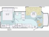 Floorplan - 2011 Itasca Cambria 28B