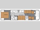 Floorplan - 2011 Thor Motor Coach Hurricane 30Q
