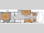 Floorplan - 2011 Thor Motor Coach Avanti 3106