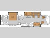 Floorplan - 2011 Thor Motor Coach Tuscany 42RQ