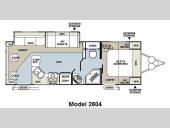 Floorplan - 2011 Forest River RV Rockwood Ultra Lite 2604