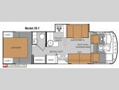 Floorplan - 2012 Thor Motor Coach ACE 29 1