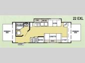 Floorplan - 2011 Forest River RV Wildwood X-Lite 22EXL