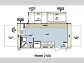 Floorplan - 2012 Forest River RV Rockwood Roo 21SS