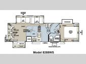 Floorplan - 2012 Forest River RV Rockwood Signature Ultra Lite 8288WS