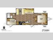 Floorplan - 2012 CrossRoads RV Zinger ZT26BH