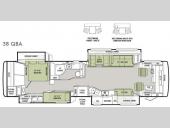 Floorplan - 2012 Tiffin Motorhomes Allegro RED 38 QBA