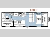 Floorplan - 2012 Holiday Rambler Traveler 26 BH