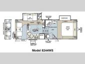 Floorplan - 2012 Forest River RV Rockwood Signature Ultra Lite 8244WS