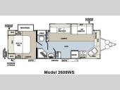 Floorplan - 2012 Forest River RV Rockwood Ultra Lite 2608WS