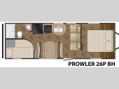 Floorplan - 2013 Heartland Prowler 26P BH