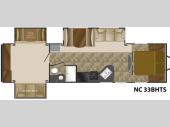 Floorplan - 2013 Heartland North Country Lakeside SLT 33BHTS SLT