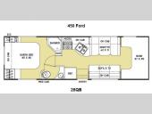 Floorplan - 2013 Coachmen RV Freelander 28QB Ford 450