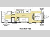 Floorplan - 2013 Forest River RV Salem Cruise Lite 281QBXL