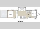 Floorplan - 2013 Coachmen RV Freedom Express 301BLDS