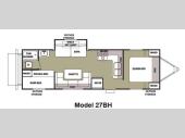 Floorplan - 2013 Forest River RV Cherokee Grey Wolf 27BH