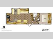 Floorplan - 2013 CrossRoads RV Zinger ZF29RK