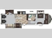Floorplan - 2013 Keystone RV Montana High Country 343RL