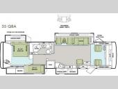 Floorplan - 2013 Tiffin Motorhomes Allegro 35 QBA