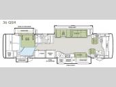 Floorplan - 2013 Tiffin Motorhomes Phaeton 36 QSH