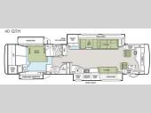 Floorplan - 2013 Tiffin Motorhomes Phaeton 40 QTH